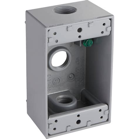 electric bell box|bell outdoor single gang box.